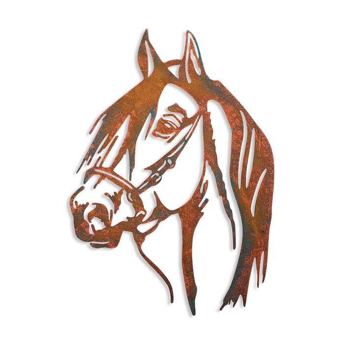 Wallity Horse - 1 Escultura de Pared de Metal Multicolor